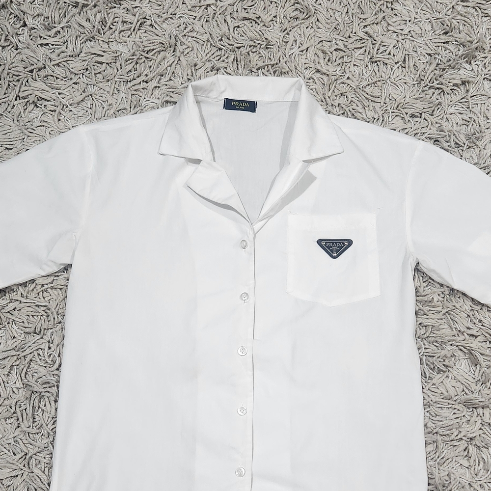 Prada White Button-Up Shirt